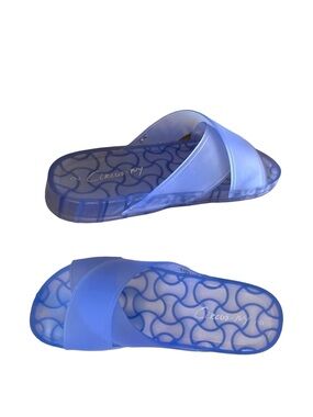 Circus by SAM EDELMAN JAYCEE French Jelly Sandals 1” Height Translucent Blue 9.…
